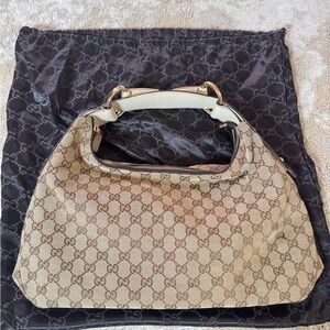 Gucci Beige Monogram Women's Bag